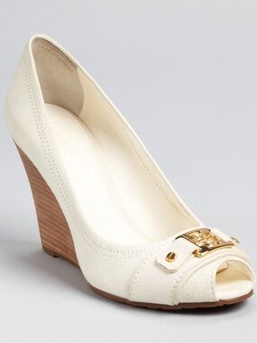 Tory Burch Carnell Open Toe Wedge